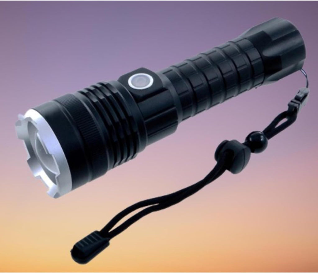 P 90 Super Light Rechargeable Flashlight 90000 High Lumens