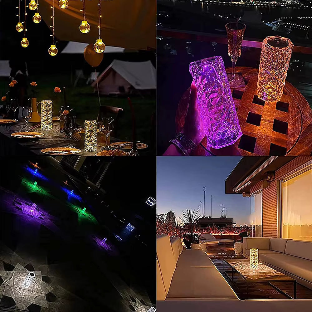 Crystal Diamond Table Lamp