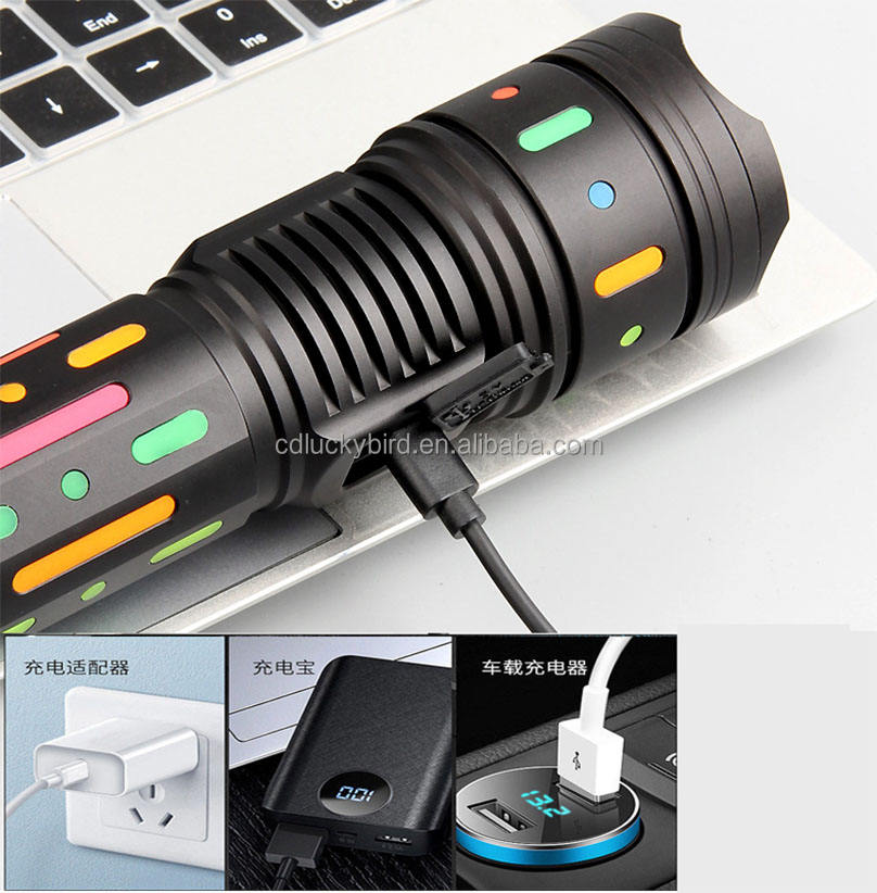 Colorful Rechargeable Flashlight – Bright Light, Bold Colors