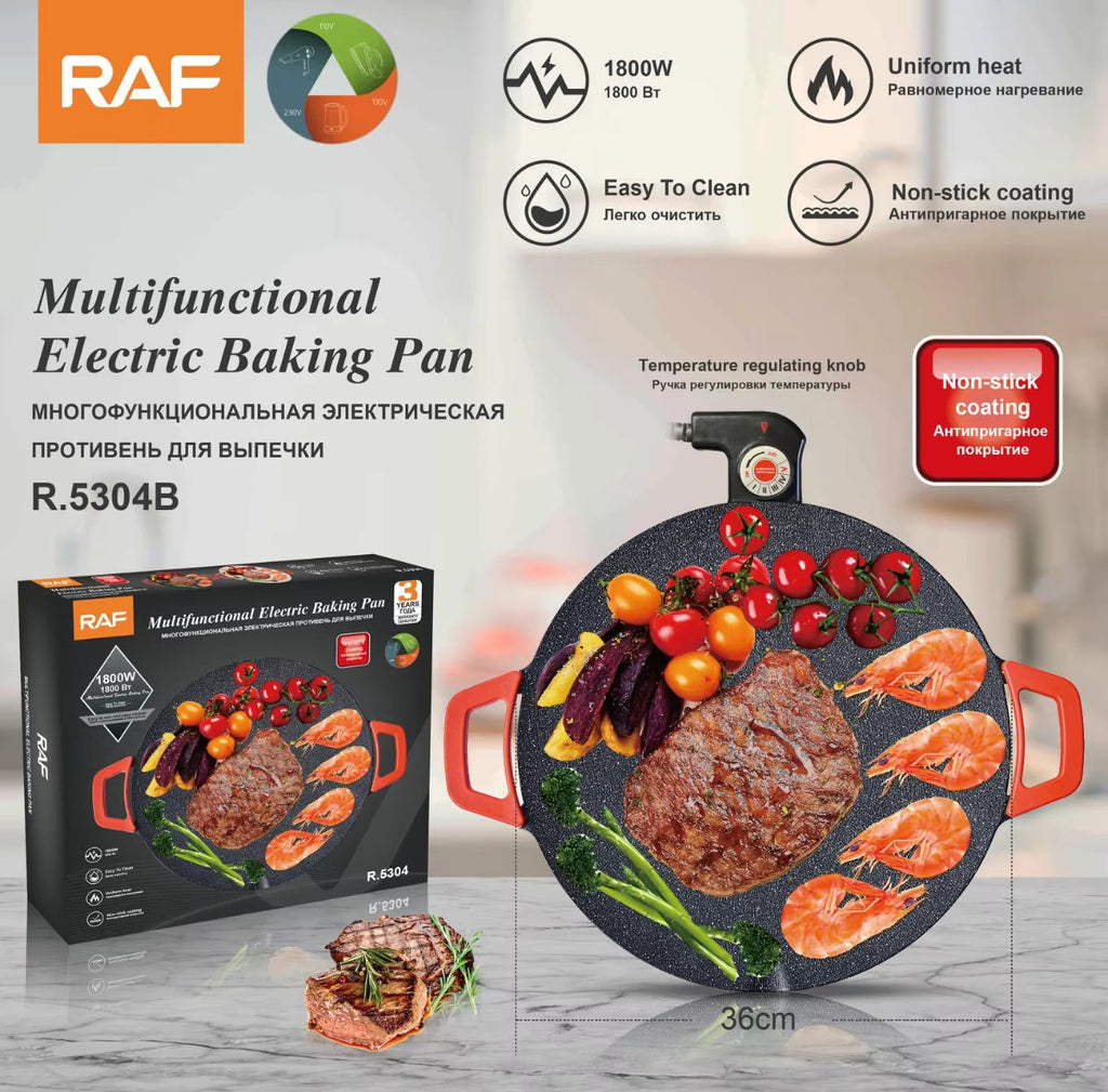 Non-Stick Electric Indoor Grill Pan