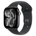Apple Watch Series 11 [GPS 46mm] Smartwatch with Jet Black Aluminum Case with Black Sport Band