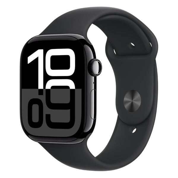 Apple Watch Series 10 – GPS, 46mm, Jet Black, Sport Band